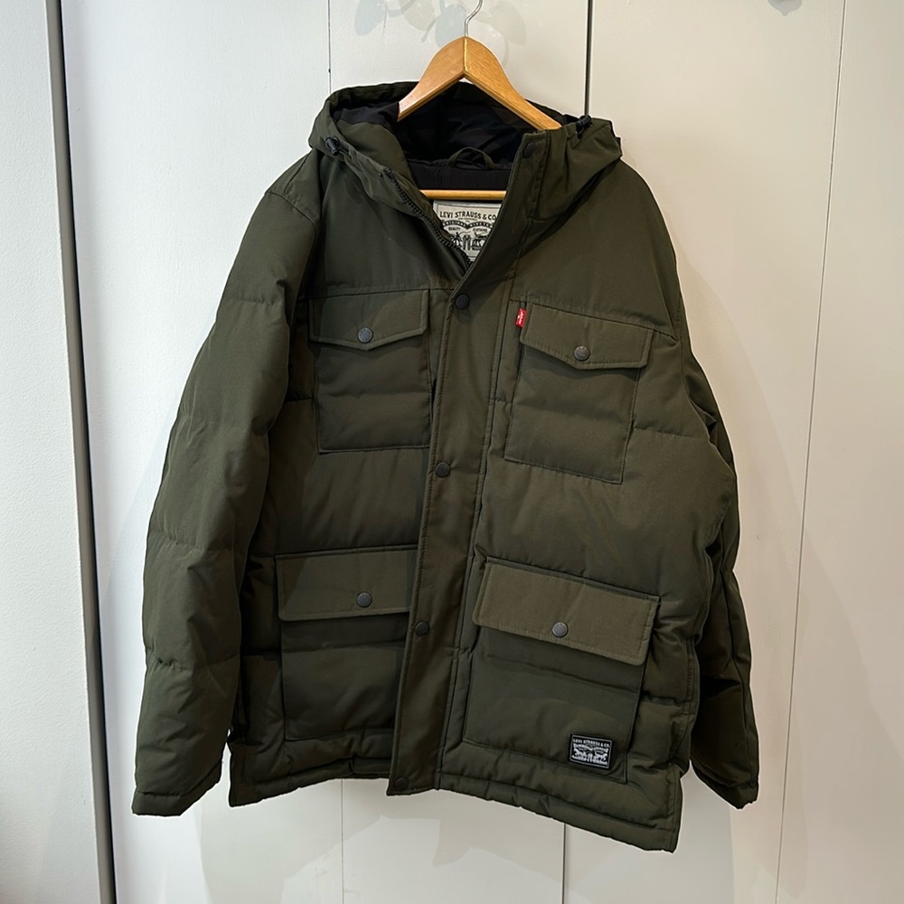 Deep green Levi’s coat